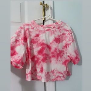 Tie dye crop top NWOT
